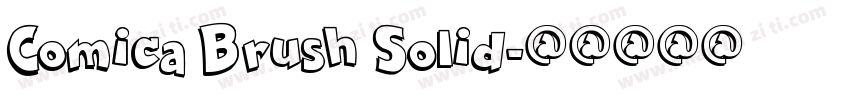 Comica Brush Solid字体转换